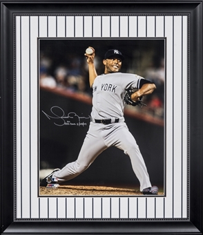 Mariano Rivera Signed & "500th Save 6/28/09" Inscribed Photo in 26x30 Framed Display (Steiner)